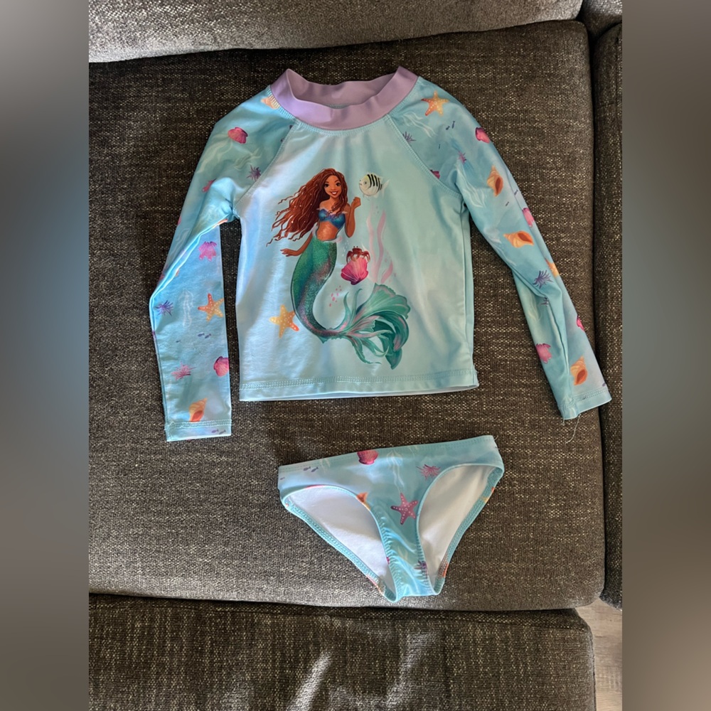 The Little Mermaid Kids Swim Set - Blue